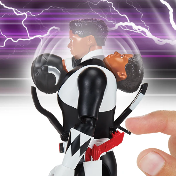 Mighty Morphin Power Rangers Auto-Morphin Black Ranger Action Figure Toy - Image 7