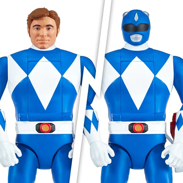Mighty Morphin Power Rangers Auto-Morphin Blue Ranger Action Figure Toy - Image 4