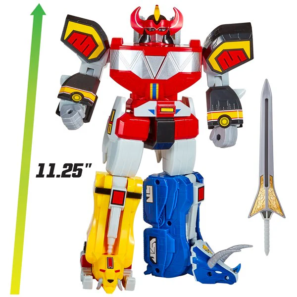 Mighty Morphin Power Rangers Deluxe Megazord Robot Toy , 31 cm, 15+ Sounds - Image 3