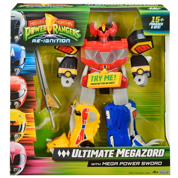 Mighty Morphin Power Rangers Deluxe Megazord Robot Toy , 31 cm, 15+ Sounds - Image 4