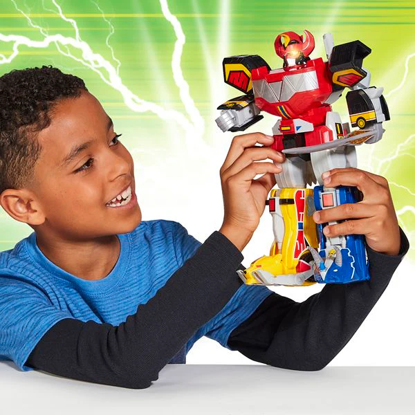 Mighty Morphin Power Rangers Deluxe Megazord Robot Toy , 31 cm, 15+ Sounds - Image 5
