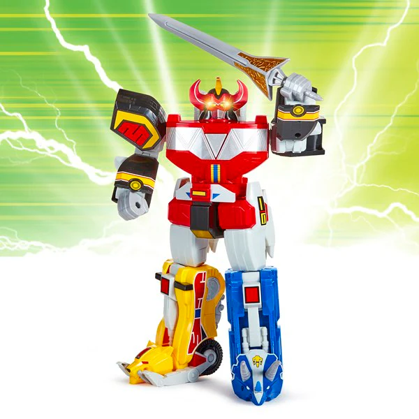 Mighty Morphin Power Rangers Deluxe Megazord Robot Toy , 31 cm, 15+ Sounds - Image 7