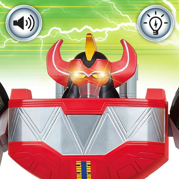 Mighty Morphin Power Rangers Deluxe Megazord Robot Toy , 31 cm, 15+ Sounds - Image 8