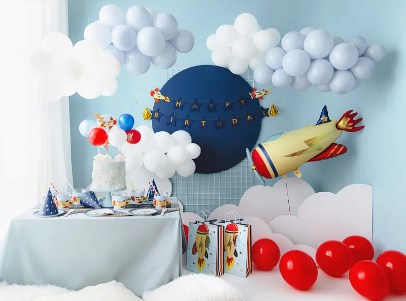 Mini Balloon And Airplane Birthday Cake Topper - Image 4