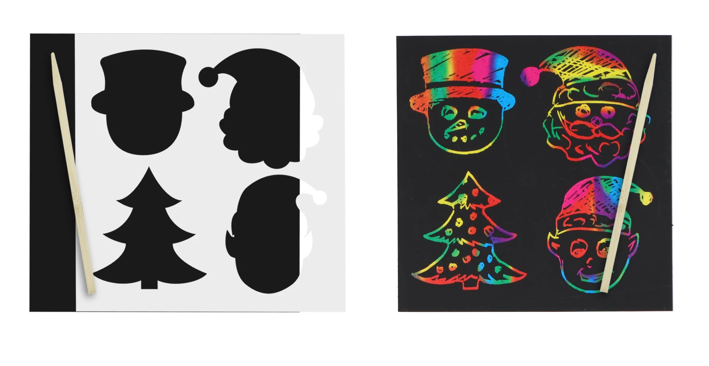Mini Christmas Scratch Art Set - Image 3