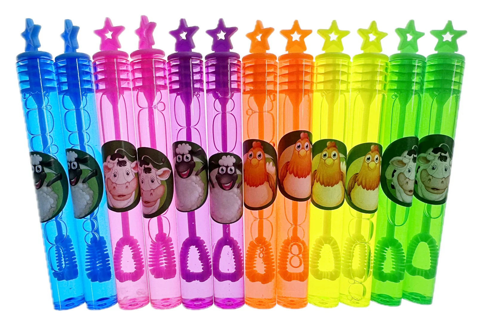 Mini Farm Theme Neon Bubble Tube with Star Topper