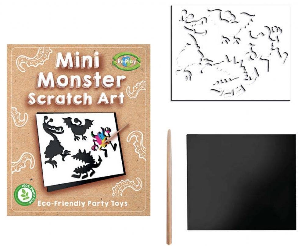 Mini Monster Scratch Art Set