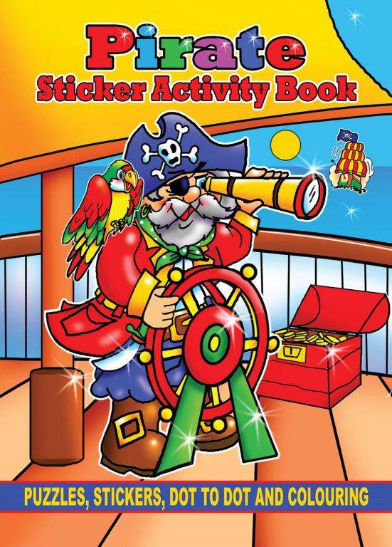 Mini Pirate Sticker Activity Books