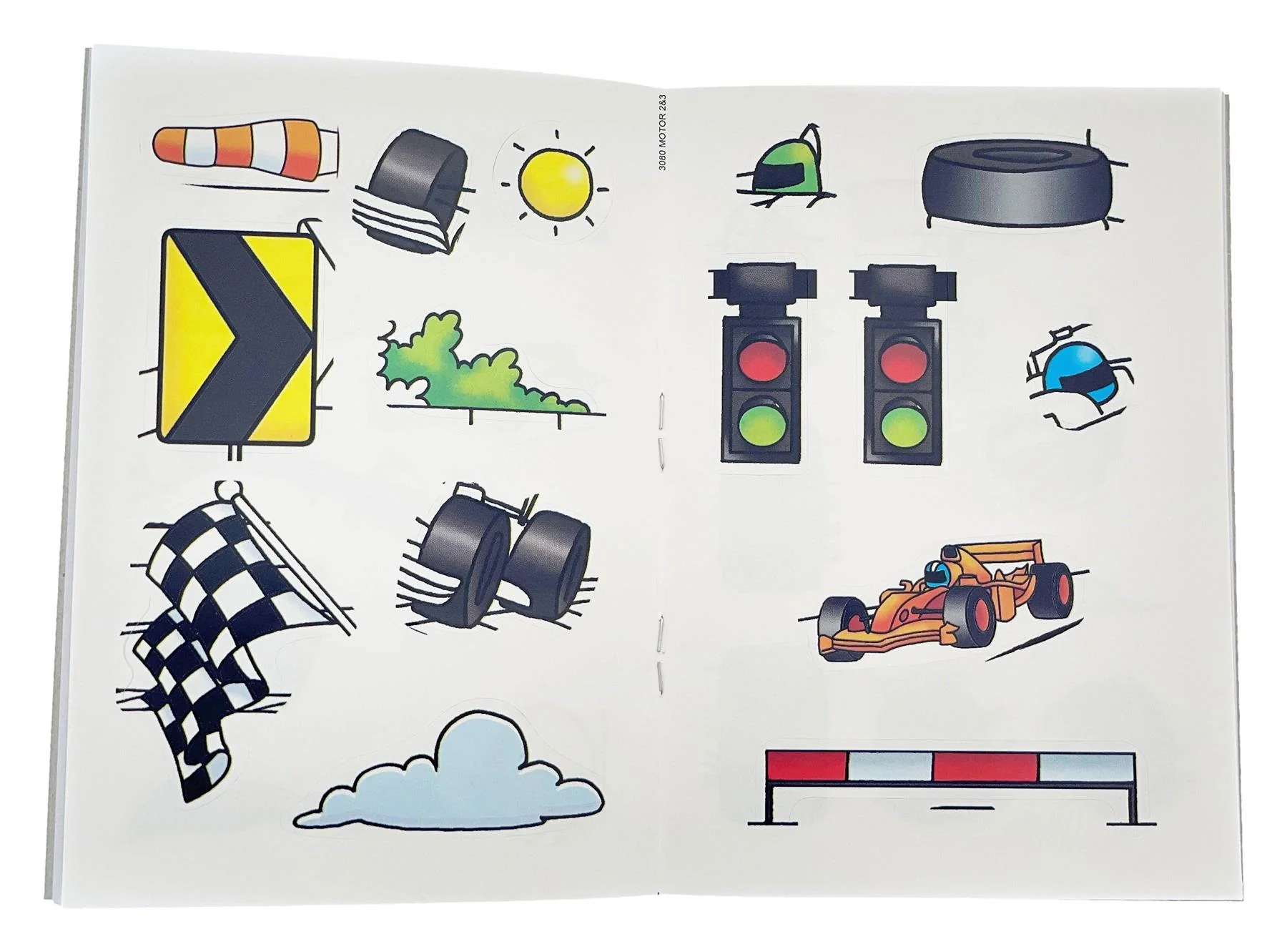 Mini Racing Car Sticker Activity Book - Image 2