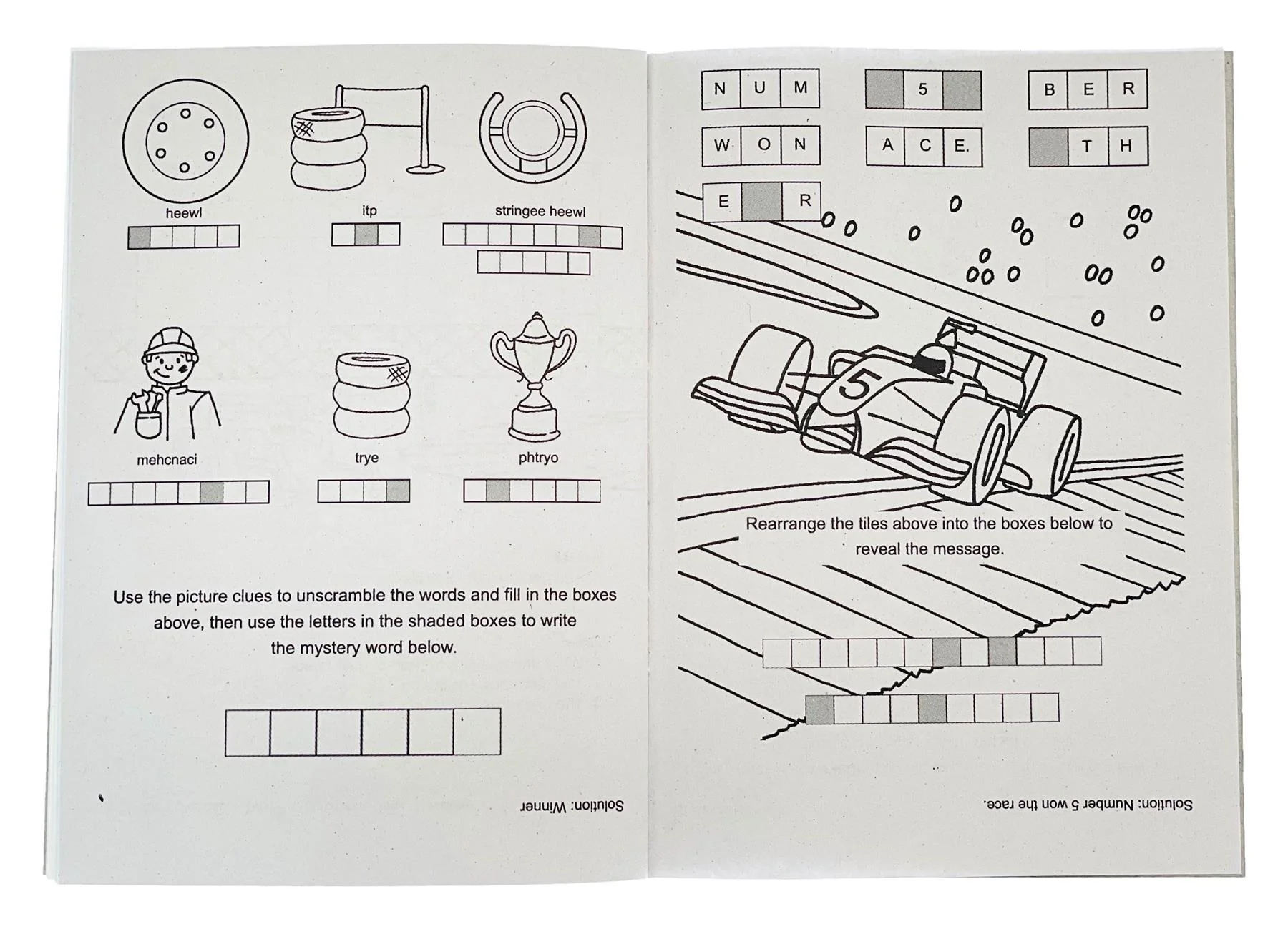 Mini Racing Car Sticker Activity Book - Image 4