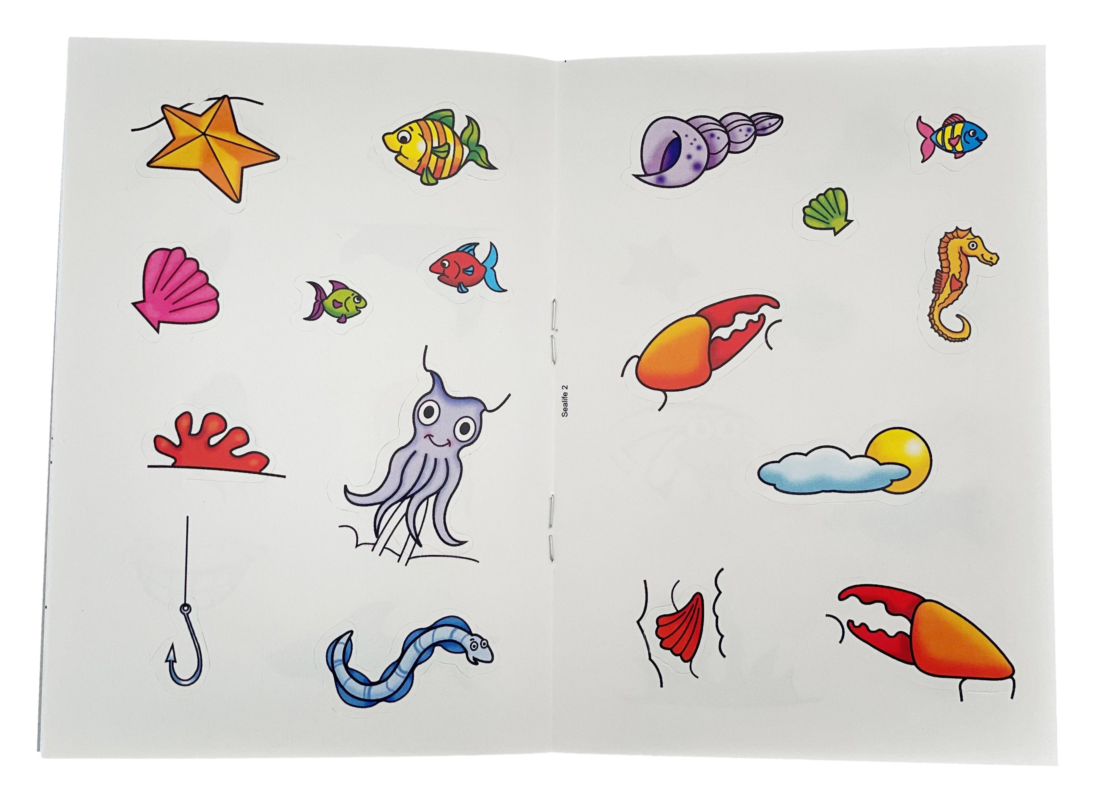 Mini Sea Life Sticker Activity Book - Image 2
