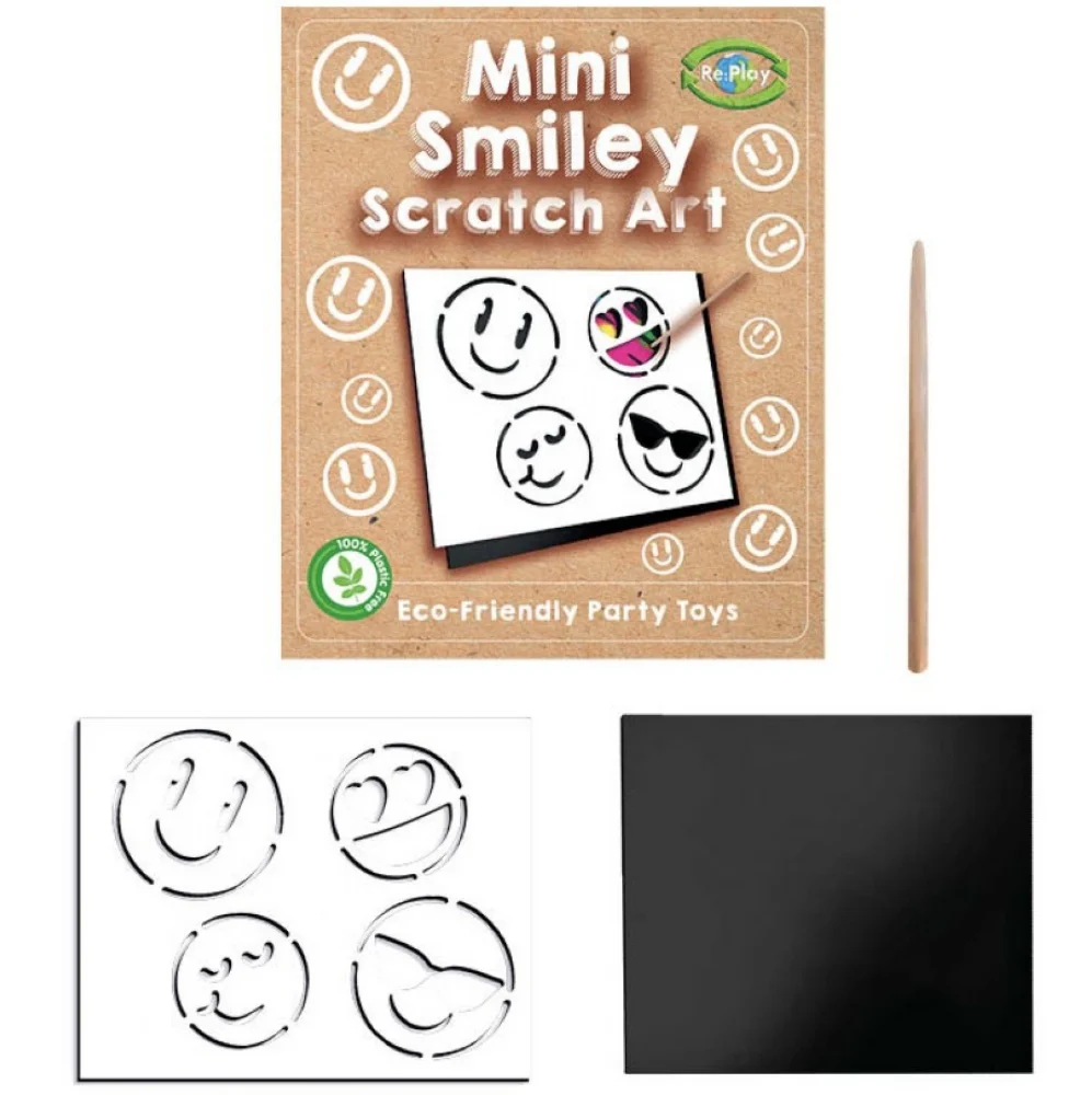 Mini Smiley Scratch Art Sheets