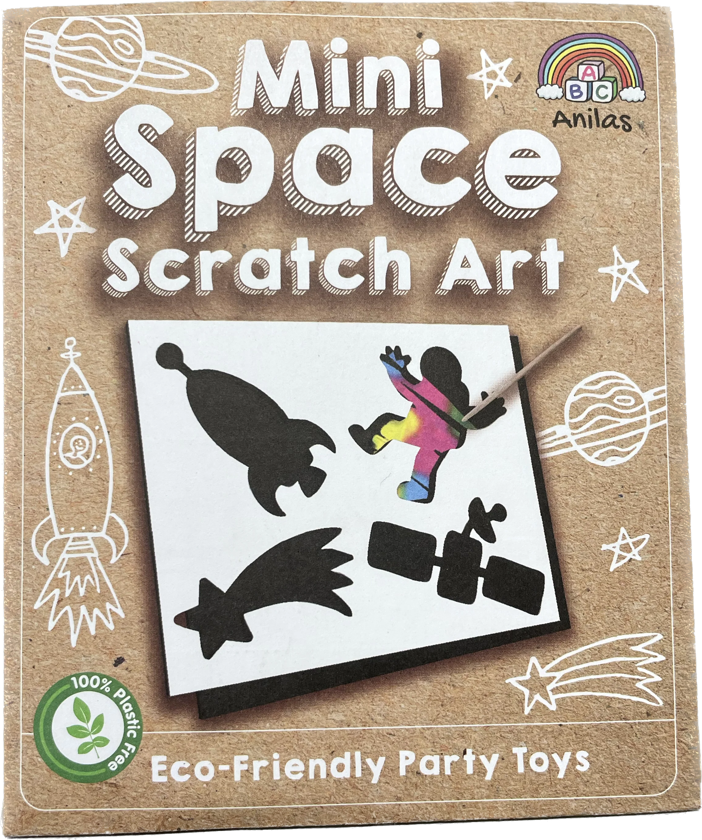 Mini Space Scratch Art Sheet