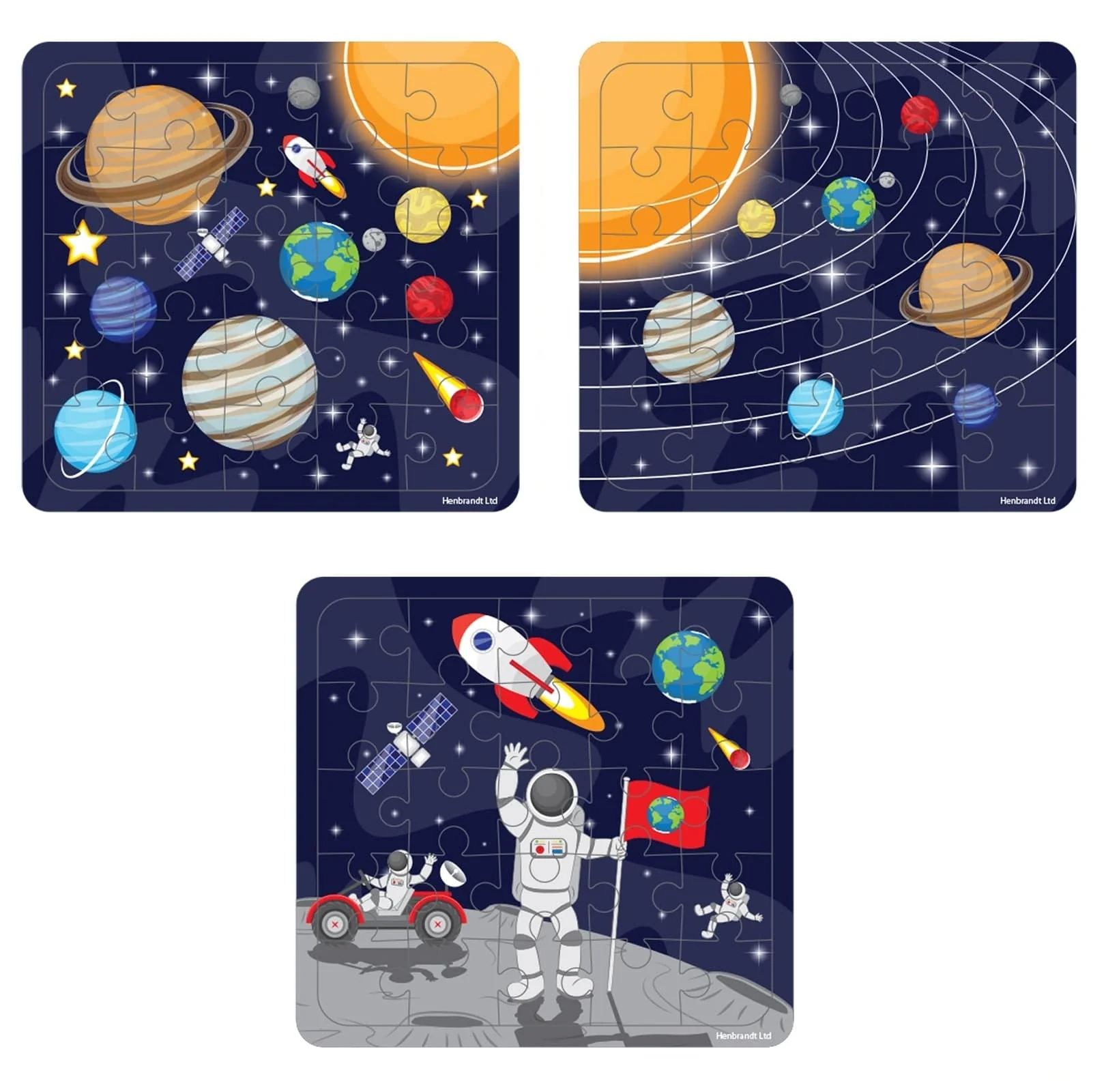Mini Space Themed Jigsaw Puzzles