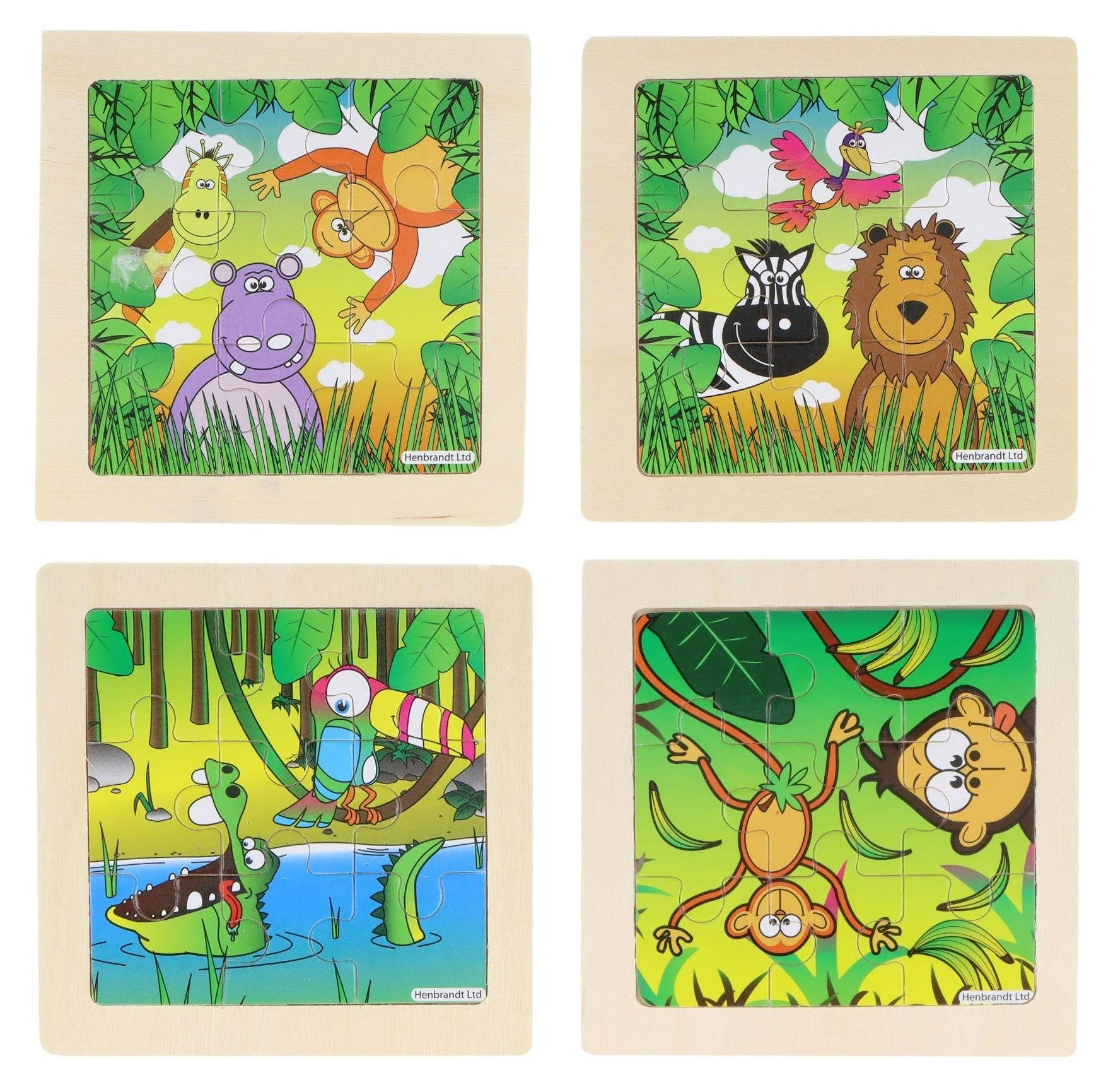 Mini Wooden Jungle Themed Jigsaw Puzzles - 1 jigsaw