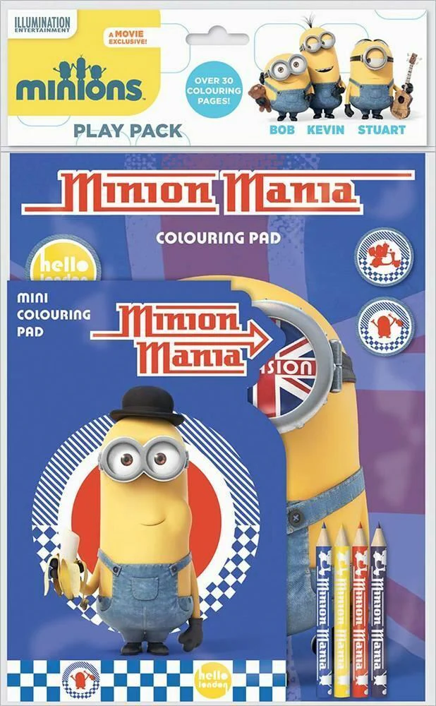 Minions Mania Colouring Play Pack