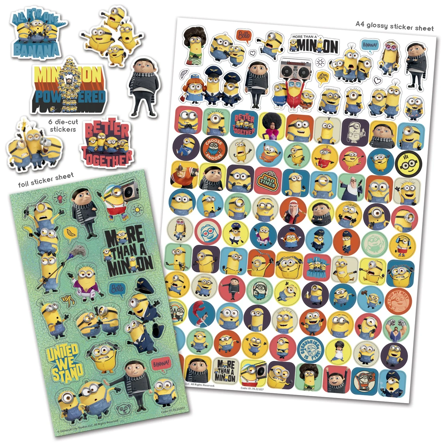 Minions: The Rise of Gru Mega Sticker Pack - Image 2