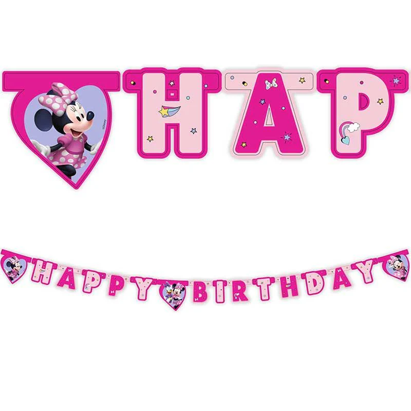 Minnie Mouse Junior "Happy Birthday" Die-Cut Paper Banner