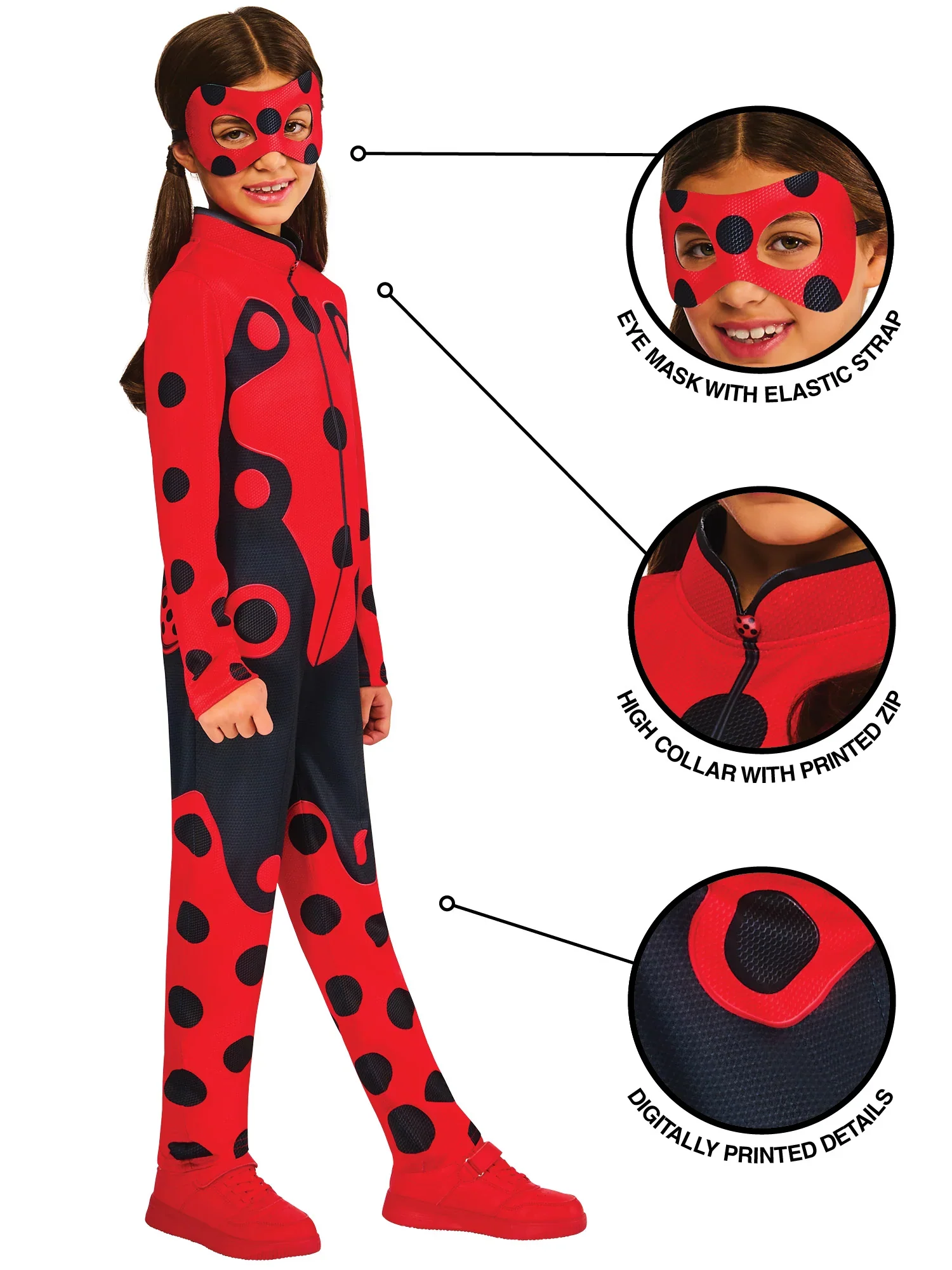 Miraculous Ladybug Dressing Up Costume - Image 3