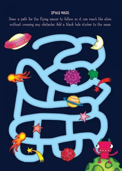 Monster & Alien Colouring & Sticker Activity Book - Image 3