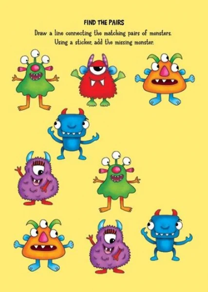 Monster & Alien Colouring & Sticker Activity Book - Image 4