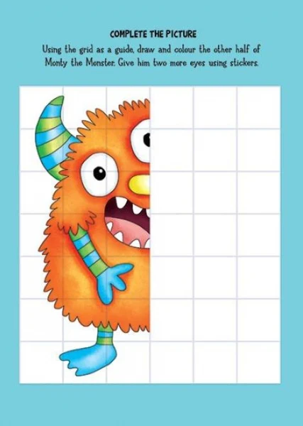 Monster & Alien Colouring & Sticker Activity Book - Image 5