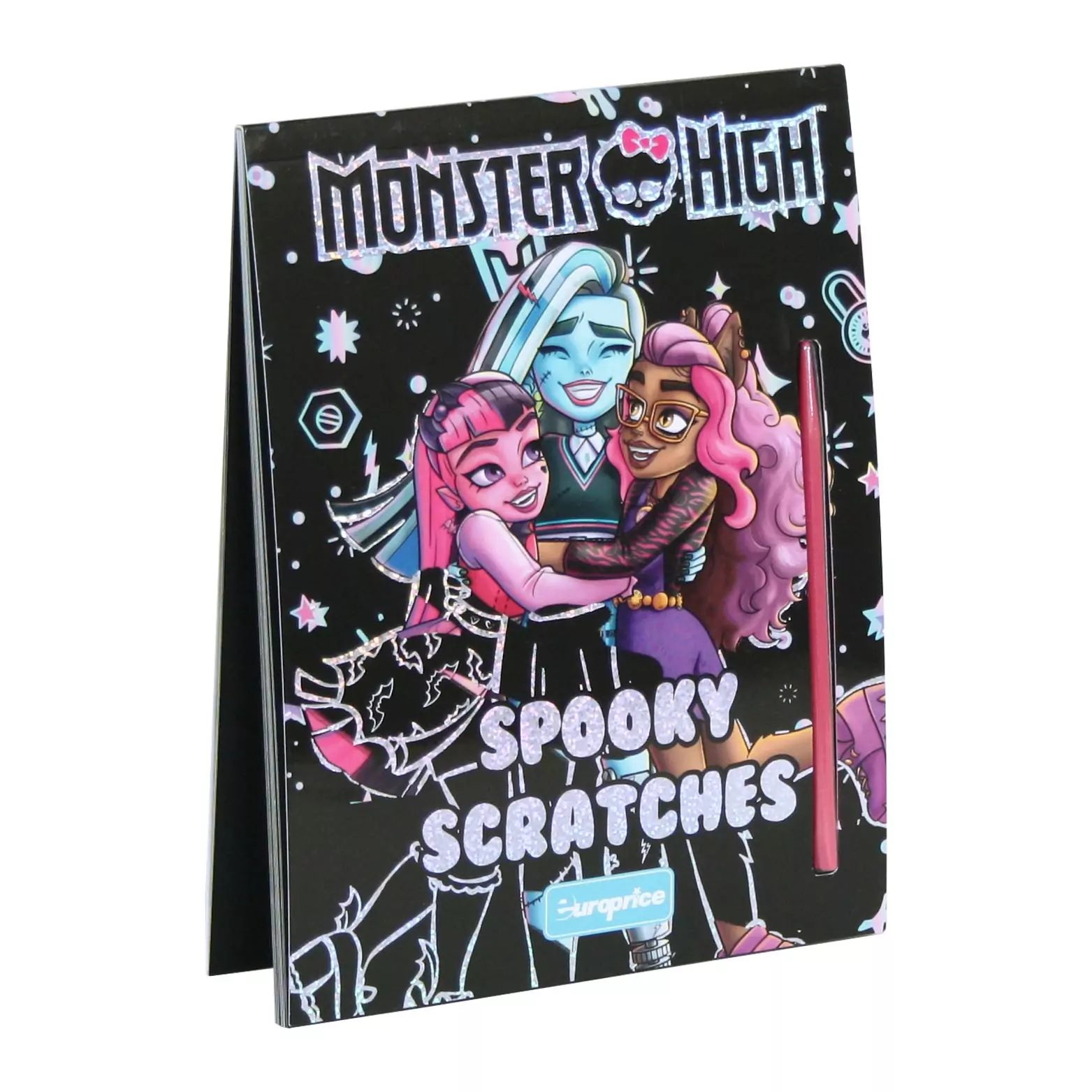 Monster High Spooky Scratches Scratch Art Book, 12 Pages