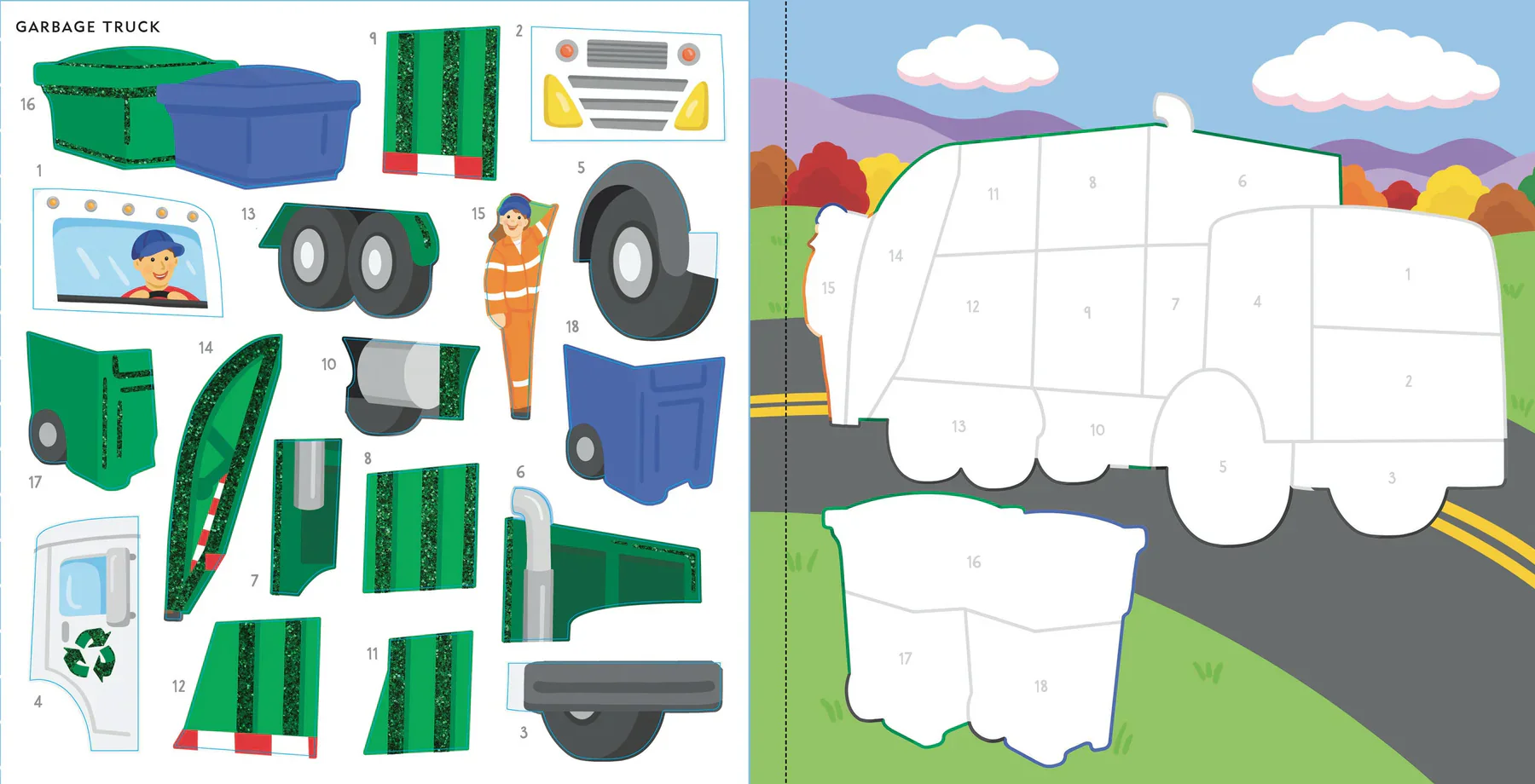 My First Color-By-Sticker Book - Cars, Trucks, & Trains - Image 6