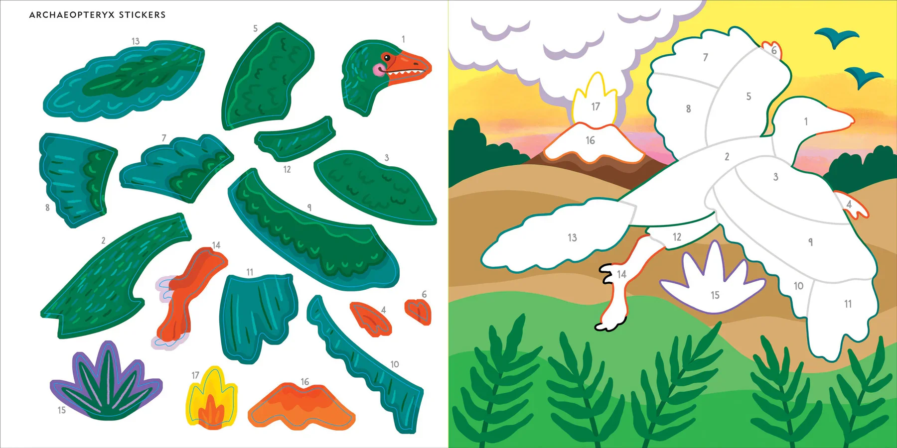 My First Colour-by-Sticker Book - Dinosaurs - Image 4