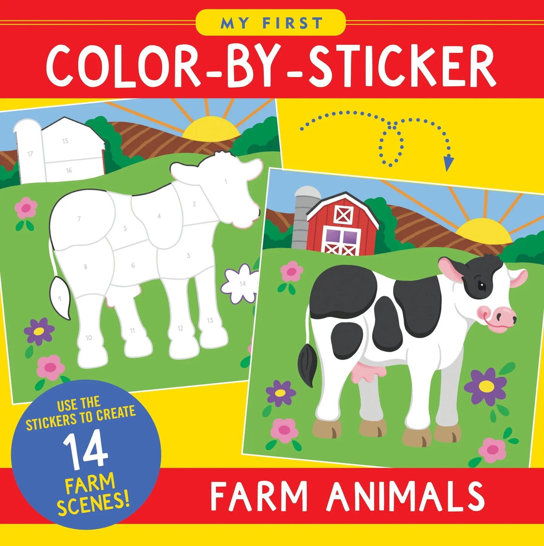 My First Colour-By-Sticker Book - Farm Animals