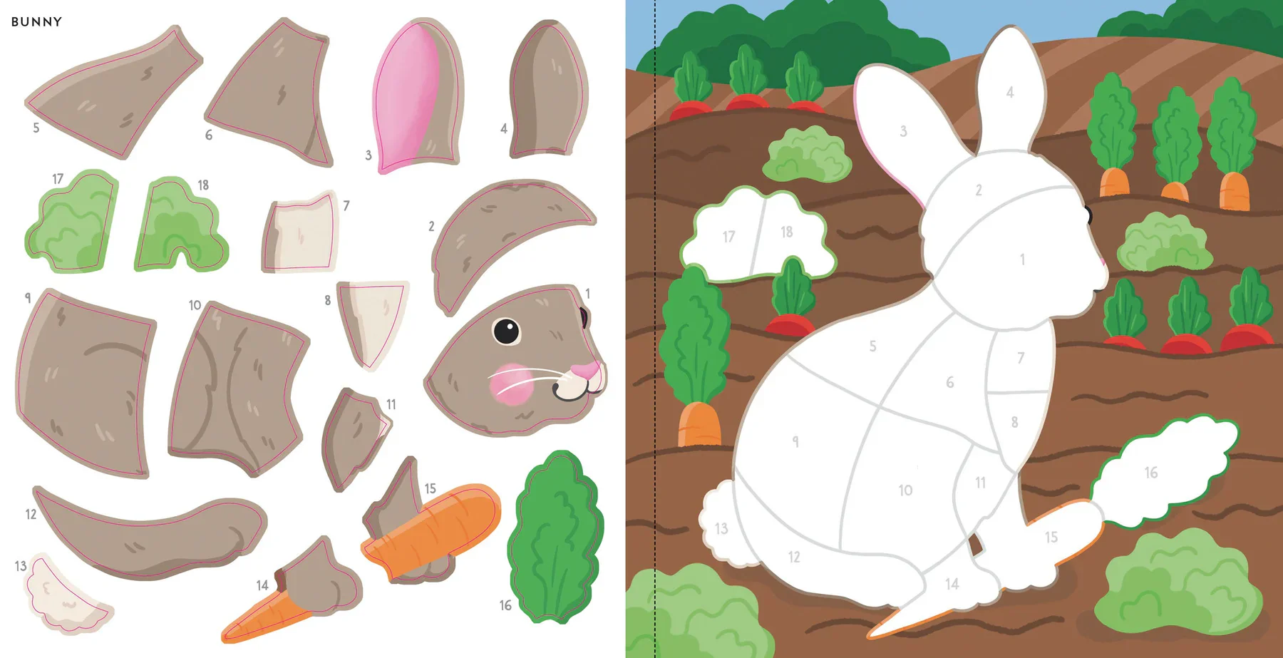My First Colour-by-Sticker Book - Furry Friends - Image 4