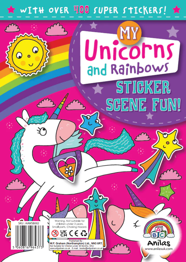 My Unicorns and Rainbows Sticker Scene Fun Book - Image 2