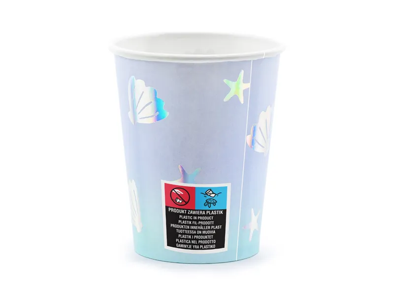 Narwhal Paper Cups 220 ml (Pack of 6) - Image 2