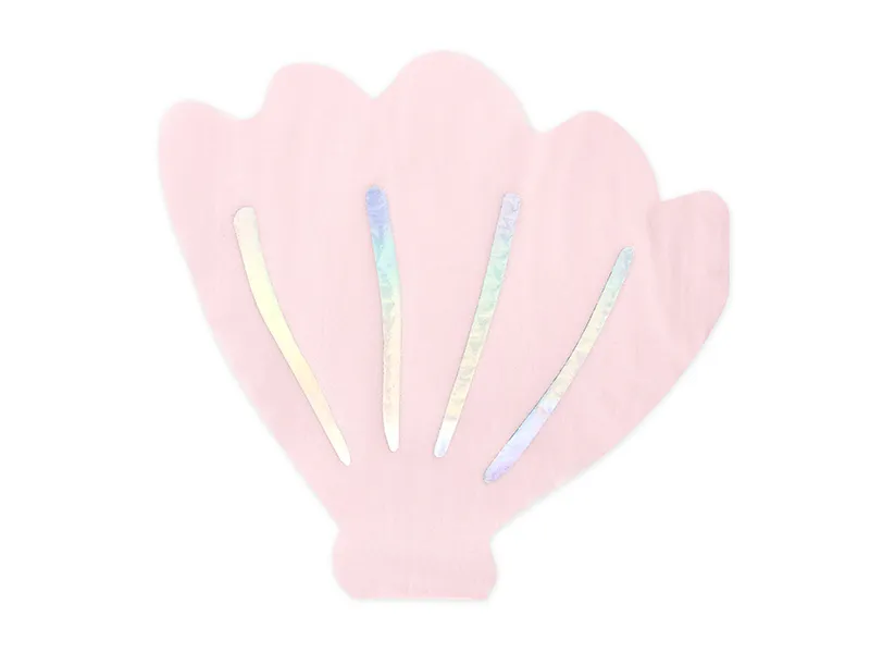 Narwhal - Seashell Paper Napkins, 13 x 12.5 cm (pack of 20)