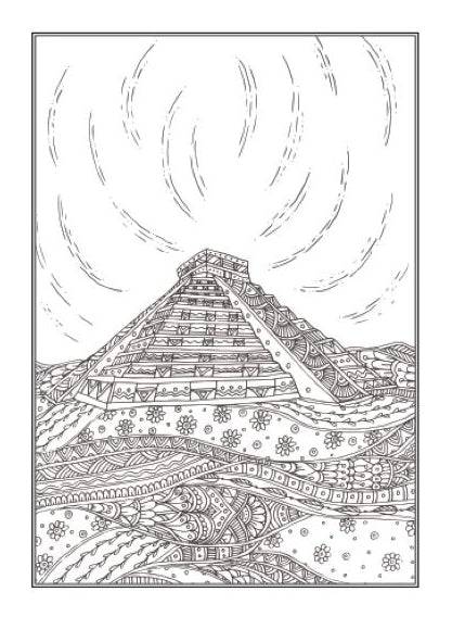 Nature Scenery An Anti-Stress Adult Colouring Book - Image 3