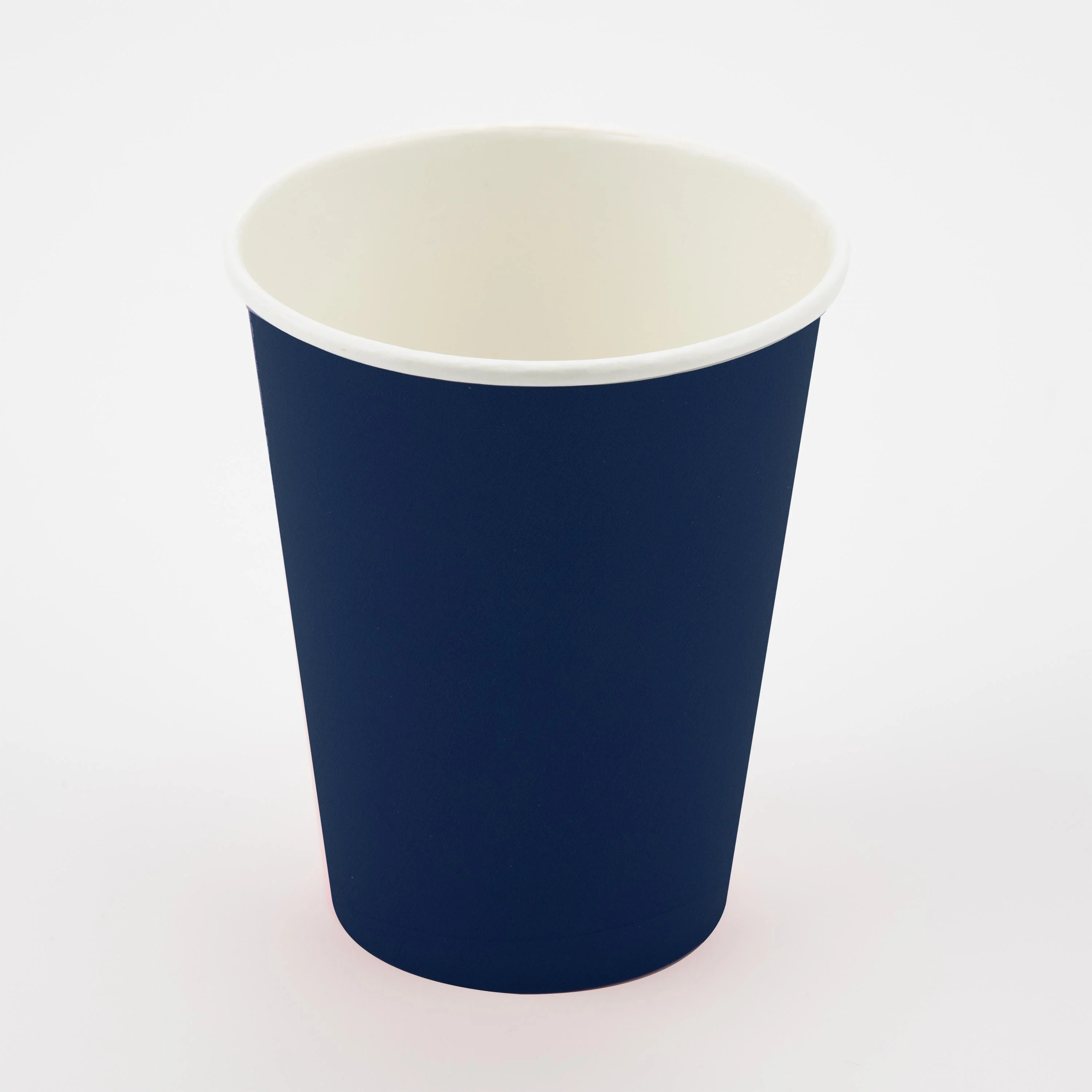 Navy Blue Paper Cups, Plastic Free (Pack of 8)