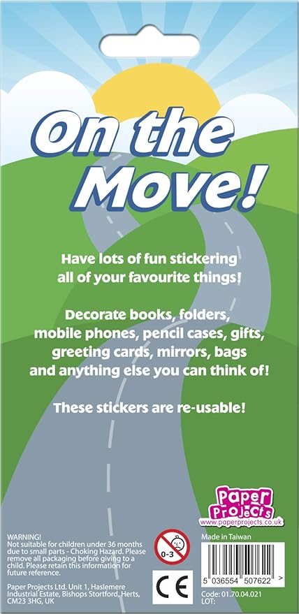 On the Move Vehicles Sparkle Stickers Sheet - Image 2