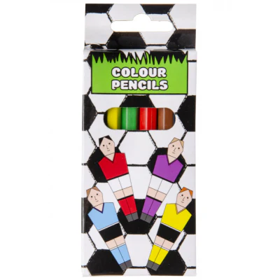 Pack of 6 Football Mini Colouring Pencils