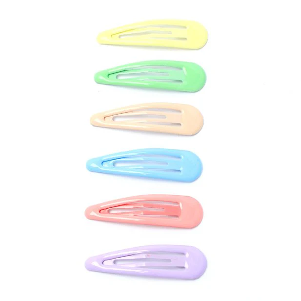 Pack of 6 Premium Pastel Snap Clips, Hair Clips  -5cm - Image 2