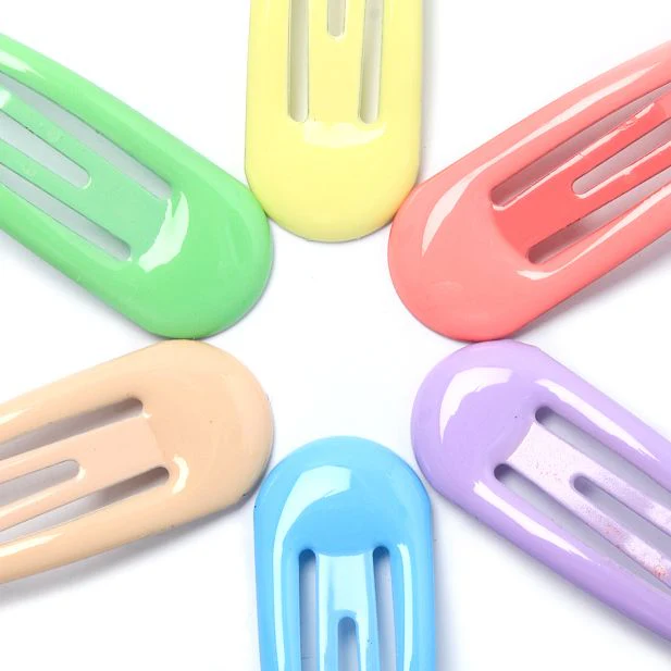 Pack of 6 Premium Pastel Snap Clips, Hair Clips  -5cm - Image 3