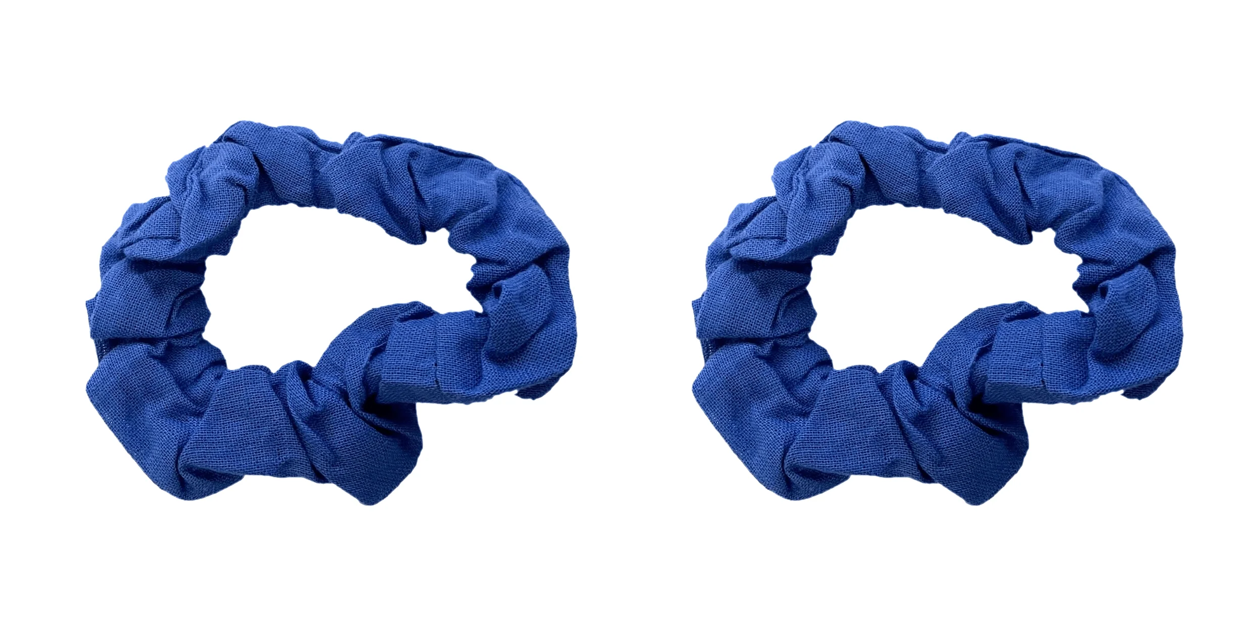 Pair of Black Mini Cotton Scrunchie