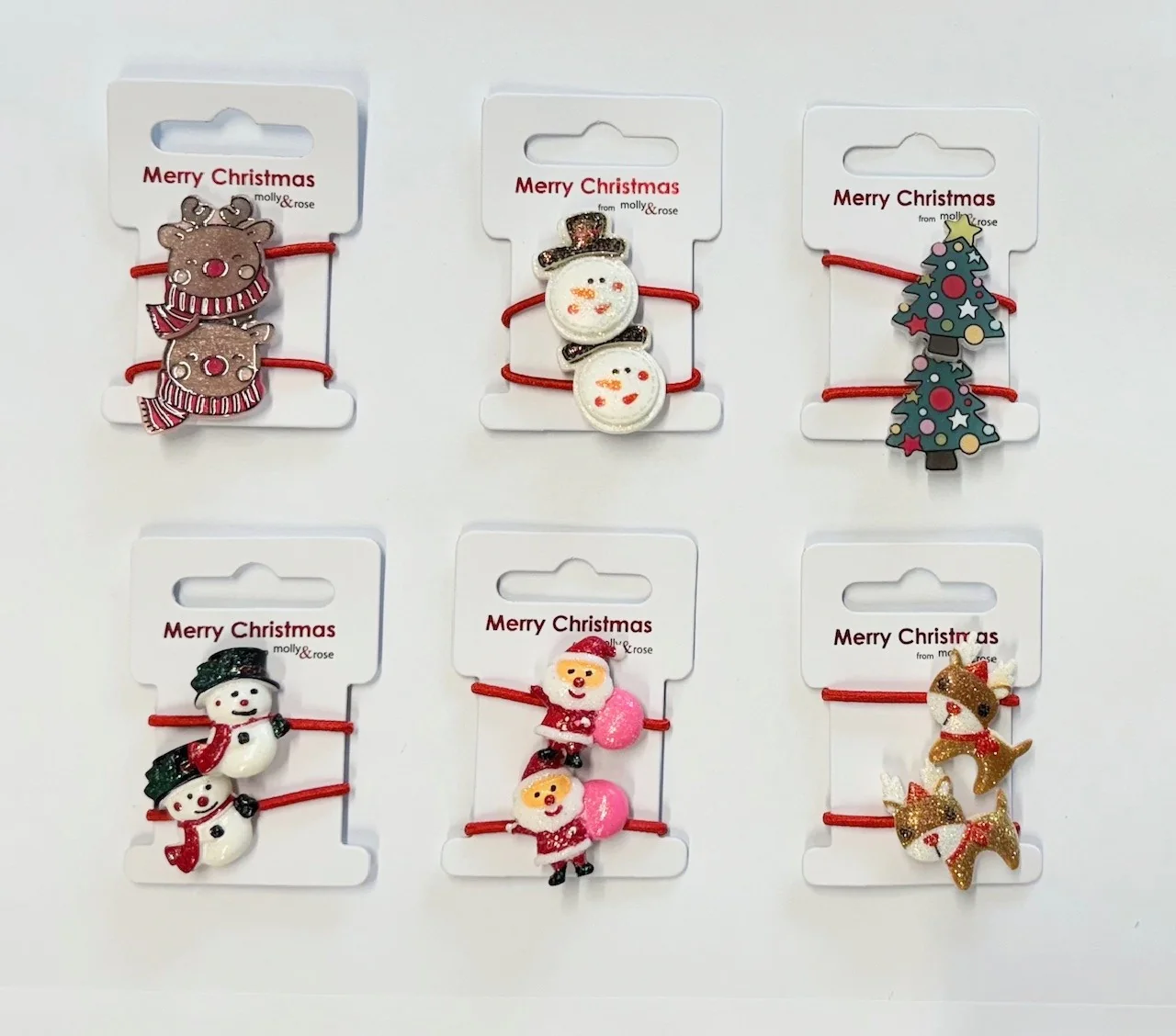 Pair of Girls Christmas Hair Bobbles - Image 3
