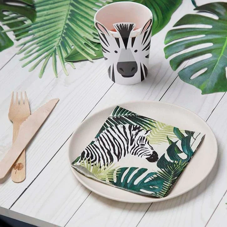 Party Animals Zebra Cups (Pack of 8) - Image 2