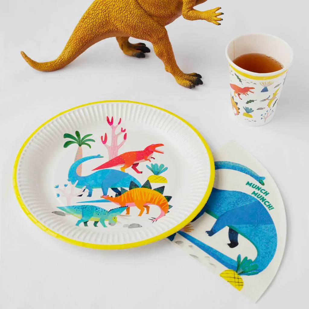 Party Dinosaur Paper Cups (Pack of 8) - Image 3