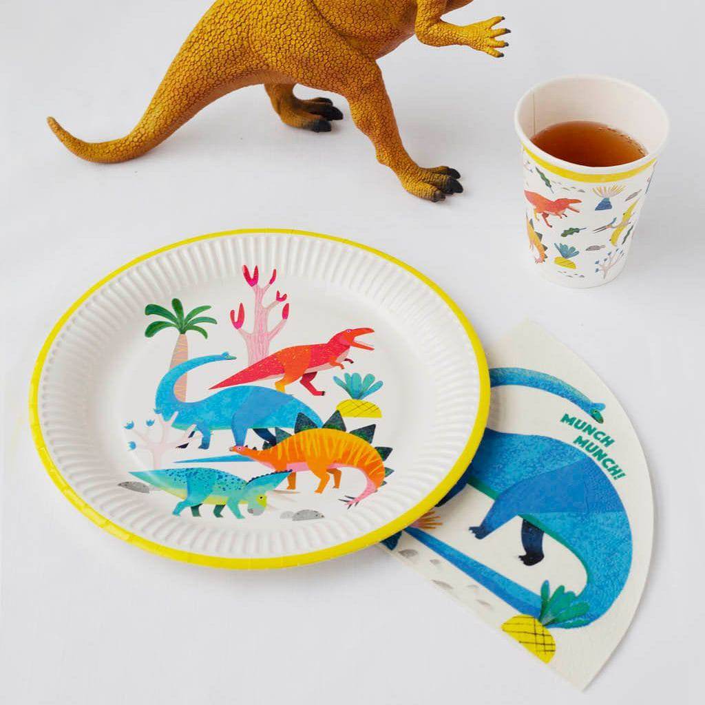 Party Dinosaur Party Paper Plates (Pack of 8) - Image 3