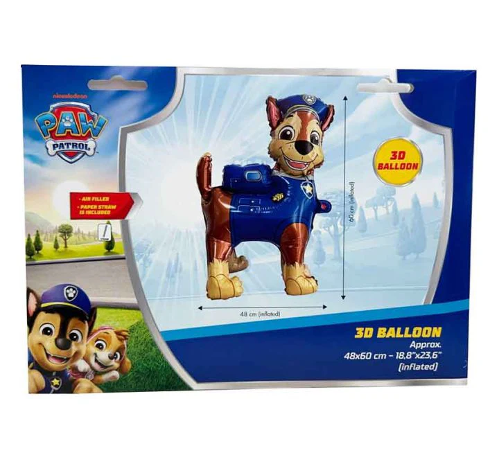 Paw Patrol Chase Floor Standing Foil Balloon 48 x 60 cm. - Image 2