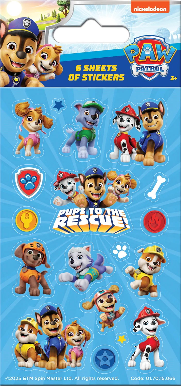 Paw Patrol Pup Power Party Sticker Pack - Image 2