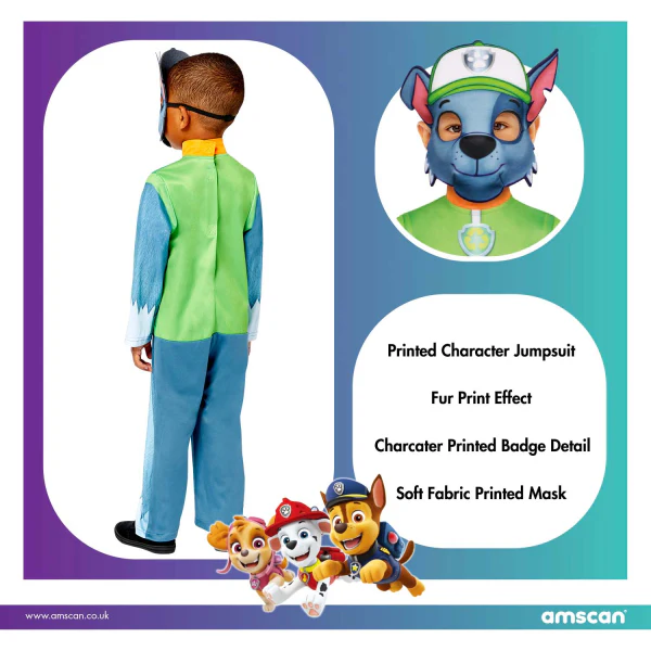 Paw Patrol Rocky Children's Dressing Up Costume - Image 8