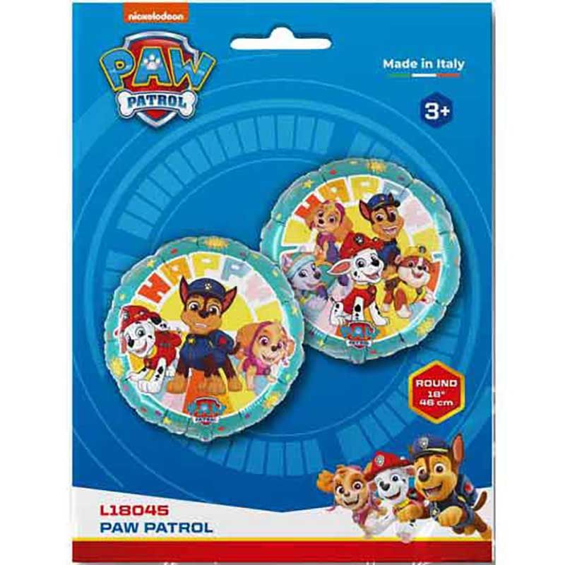 Paw Patrol Round Shaped Birthday Balloon - Image 2