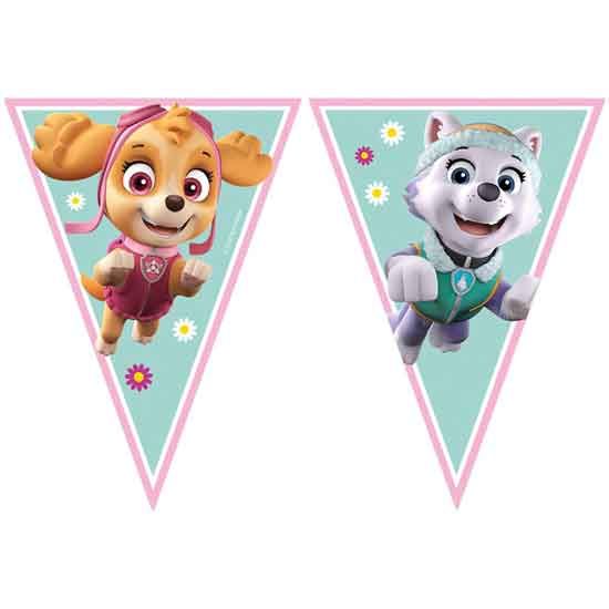 Paw Patrol Skye and Everest Birthday Party Bunting Banner 2.3m